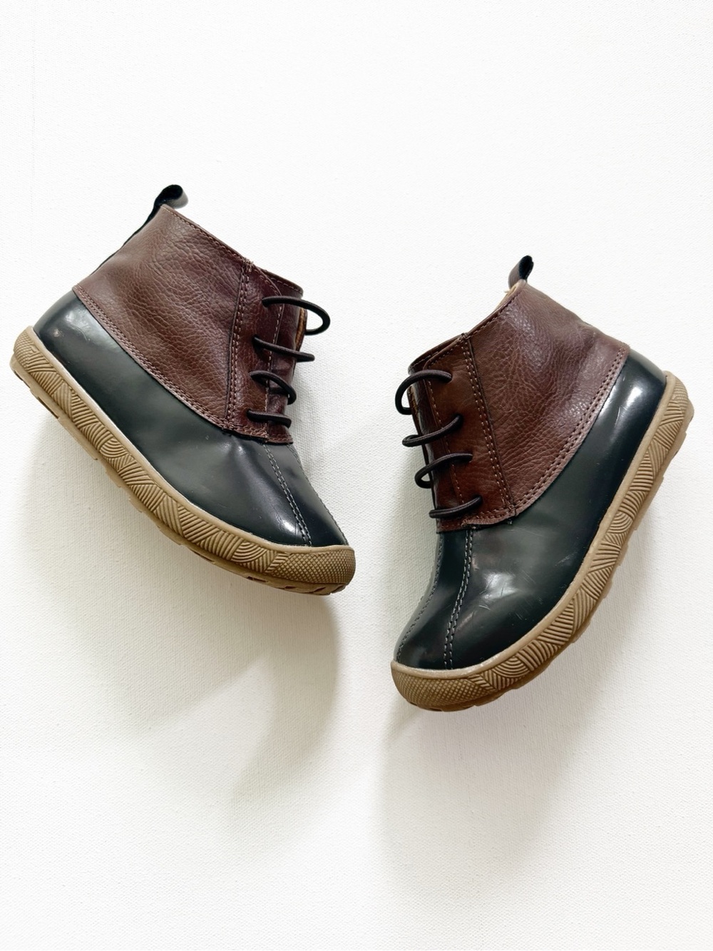 Kids Trimfoot Co. Two-Tone Duck Boots, Excellent Used Condition, Toddler Size 8